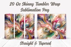 Alcohol Ink Tumbler Wrap, Marble Tumbler, Colorful Tumbler Product Image 2
