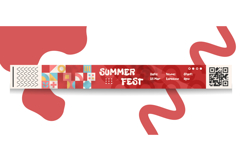 Colorful and modern event for entrance summer festival templ Product Image 1