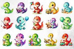 Colorful Baby Dinosaur Sublimation Product Image 4