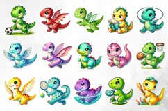 Colorful Baby Dinosaur Sublimation Product Image 6