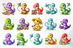 Colorful Baby Dinosaur Sublimation Product Image 2