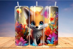 Colorful Unicorn Castle 20 Oz Skinny Tumbler Product Image 1