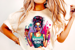 Badass Babe PNG, Funny PNG, Sarcastic PNG, Sassy PNG, Snarky Product Image 2
