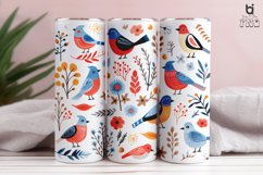 Colorful Birds Pattern Sublimation Tumbler Design Product Image 3