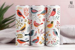 Colorful Birds Pattern Sublimation Tumbler Design Product Image 7