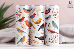 Colorful Birds Pattern Sublimation Tumbler Design Product Image 9