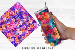 Colorful Blossom Flowers Seamless Digital Paper Bundle Product Image 4