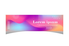 Colorful blur abstract vibrant color banner concept Product Image 1