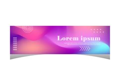 Colorful blur abstract vibrant color banner design Product Image 1