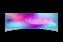 Colorful blur abstract vibrant color banner graphic Product Image 2