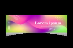 Colorful blur abstract vibrant color banner template Product Image 2