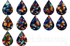 Butterfly Earrings, Oil Painting Style Sublimation Designs 1 Product Image 2