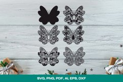 Colorful Butterfly 3D Layered SVG Product Image 2