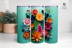 Colorful Cactus 3D Tumbler Sublimation Bundle Product Image 12