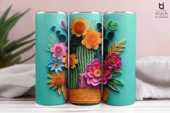 Colorful Cactus 3D Tumbler Sublimation Bundle Product Image 3