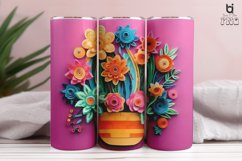 Colorful Cactus 3D Tumbler Sublimation Bundle Product Image 5