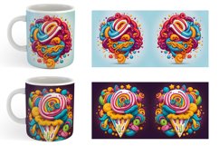 Colorful Candy Mug sublimation design Product Image 4