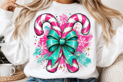 Colorful Candy cane Coquette png Product Image 3