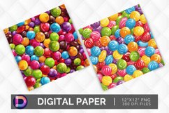 Colorful Candy Seamless Digital Paper Product Image 1