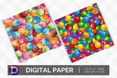 Colorful Candy Seamless Digital Paper Product Image 1