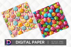 Colorful Candy Seamless Digital Paper Product Image 1