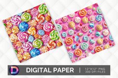 Colorful Candy Seamless Digital Paper Product Image 1