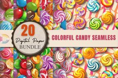 Colorful Candy Seamless Digital Paper Bundle Product Image 1