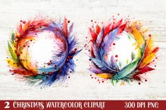 Colorful Christmas Collection Clipart Sublimation Product Image 1