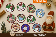 Winter Wonderland Laser Cut Christmas Ornaments Product Image 1