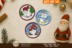 Winter Wonderland Laser Cut Christmas Ornaments Product Image 5