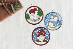Winter Wonderland Laser Cut Christmas Ornaments Product Image 2