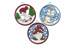 Winter Wonderland Laser Cut Christmas Ornaments Product Image 11