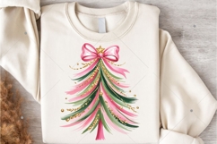 Colorful Christmas Tree PNG, Hand drawn doodle Png, Brush Product Image 4