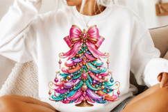 Colorful Christmas tree clipart Product Image 3