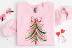 Colorful Christmas Tree PNG, Hand drawn doodle Png, Brush Product Image 6