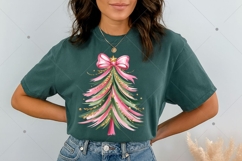 Colorful Christmas Tree PNG, Hand drawn doodle Png, Brush Product Image 7