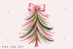 Colorful Christmas Tree PNG, Hand drawn doodle Png, Brush Product Image 1