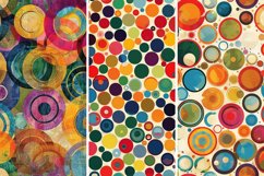 Colorful Circle Digital Paper Bundle Product Image 4