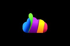 Colorful cloud media logo design template Product Image 2