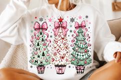Colorful Coquette Christmas Tree Png Product Image 2
