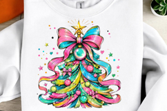 Colorful Coquette Christmas Tree Png Product Image 2