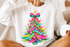 Colorful Coquette Christmas Tree Png Product Image 2