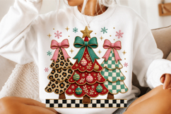 Colorful Coquette Christmas Tree Png Product Image 3