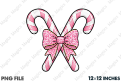 Colorful Coquette Glitter Christmas PNG Product Image 1