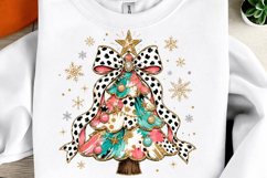 Colorful Coquette Glitter Christmas Tree Png Product Image 2