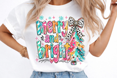 Colorful Coquette Glitter Christmas Tree Png Product Image 3