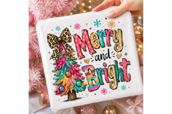 Colorful Coquette Glitter Christmas Tree Png Product Image 3