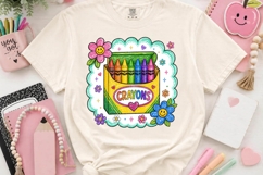 Colorful Crayon Box Clipart PNG Classroom Supply Design Product Image 2
