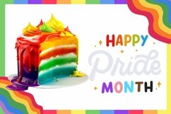 Rainbow Cakes | Colorful Rainbow Colors | Floral Cakes Product Image 4