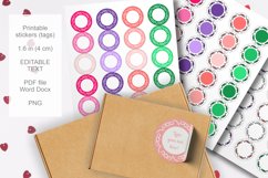 Colorful Doodles Small Round Labels 24 per Paper